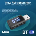 Radio numérique portable compatible Bluetooth,DAB AM FM,récepteur audio stéréo,écran LCD,lecteur radio audio pour la maison,2.4 pouces - Type Car FM Receiver