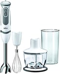 Braun MultiQuick 5 Vario MQ5235 Hand Blender, Sauce Mixer, BPA-Free Plastic Beaker - White/Grey