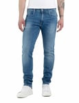 Replay Men's Anbass Slim Fit Jeans with Power Stretch, Blue (Medium Blue 009), W36 x L30