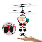 Christmas Flying Ball Toy for 6-12 Year Old Kids, Flying Toys for Kids, Santa Claus Toy, Smart Sensor Flying Toy, with Mini Remote and Induction Controlled Santa Claus Helicopter for Boys Girls Gifts