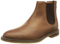 Clarks Men's Jaxen Chelsea Boot, Tan Leather, 6.5 UK