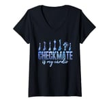 Womens Chessmaster Checkmate Is My Cardio Chess Player V-Neck T-Shirt