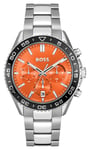 BOSS 1514162 Men's Runner (43mm) Orange Chronograph Dial / Watch