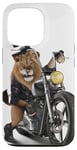 Coque pour iPhone 13 Pro Lion Riding Classic Chopper Moto