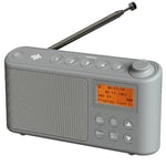 DAB Radio Portable, DAB Plus/DAB Radio, FM Radio, Small Radio, Portable Radios Mains and Battery, USB Charging for 15 Hours Playback, Large LCD Display (Spectrum by iBox)