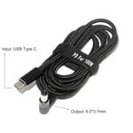 Câble USB de type C universel pour ordinateur portable,adaptateur de prise jack CC pour Hp,Bali,Lenovo,Dell,Lapmedicians,convertisseur PD,100W - Type USB C to 6.0-3.7mm