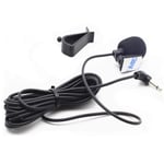 Car External Microphone on sunvisor Microphone Enabled Audio Stereo Radio GPS DVD Compatible for JVC Kenwood Sony Jensen Alpine Car Stereo CD DVD Player(3.5MM Car mic)