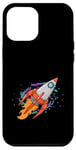 Coque pour iPhone 12 Pro Max Exploration de galaxies lointaines dans un vaisseau spatial