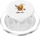 Bee playing a game of cricket PopSockets PopGrip for MagSafe