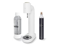 Cello Sparkling Water and Soda Maker 1L Reusable BPA-Free Water Bottle 60L Gas