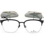 Belstaff HATCHER NEGRO DORADO 55 W Opticals with Clip On Sunglasses