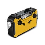 Radio Solaire Manivelle, Poste Radio Dynamo AM/FM Radio a Pile Survie avec Batterie 3000mAh Radio Portable Rechargeable SOS Alarm/Lampe Torche/3W,