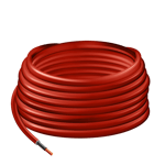 LogiLink Solar installation cable, H1Z2Z2-K, 6 mm�, CU, red, 25 m