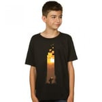 JINX Minecraft Torch Youth 7-8 Years Premium Tee Shirt, Black