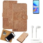 FOR Oppo A76 SMARTPHONE CASE COVER WALLETCASE CORK