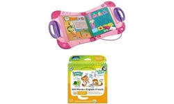 Bundle of LeapFrog LeapStart Electronic Book, Educational Playbook Toy for Toddler and Pre School Boys & Girls 2, 3, 4, 5 Year Olds, Pink + Leapfrog Level 1 200 Words Activity Book