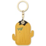 AXFEE Airtag Porte Clé, Mignon PU Étuis pour Apple AirTag, Portable Key Finder pour Clés Enfants Animaux de Compagnie, [ Porte- Clés Contrôle d'Accès] (Airtag Non Inclus) (Cactus Jaune)