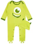 Monsters Inc Baby Sleepsuit Mike Wazowski