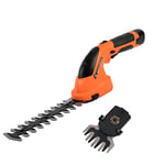 Yard Force 7.2 V Cordless Edging Grass & Hedge Shear Set with Li-Ion battery and Charger - LH A17