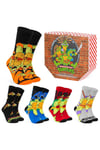 Teenage Mutant Ninja Turtles Mens Cartoon Characters Socks 5 Pack Eye-Catching