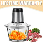 2L Electric Chopper Food Processor Multi Blender Meat Fruit Vegetable Mixer Tool