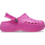 Crocs Baya Platform Clog Electric Pink Size 6 UK Women