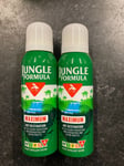 JUNGLE FORMULA MAXIMUM STRENGTH REPELLENT AEROSOL 2 x 125ml ANY DESTINATION