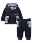 BOSS Newborn Baby Boys Gift Boxed Tracksuit - Navy, Navy, Size 1 Month