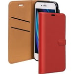 Folio Wallet Iphone 12 Mini Rouge Avec Languette De Fermeture Bigben