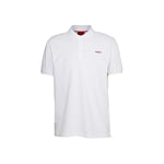 HUGO Mens Polo Shirt White M