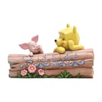 Disney Tradition Winnie et Porcinet sur Un Tronc Figurine, 6005964