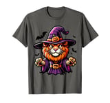 Scary Halloween Lion Witch Hat Costume Spooky Season T-Shirt