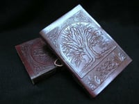 Celtic Pagan Wicca TREE of LIFE A5 Handmade Leather Journal Diary Book Shadows