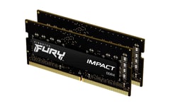 KINGSTON 16GB 3200MT/S DDR4 CL20 SODIMM (KIT OF 2) FURY IMPACT (KF432S20IBK2/16)