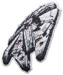 Simplicity 1932179001 Star Wars Millennium Falcon Applique Clothing Iron On Patch, 4.1 inches x 2.2 inches