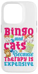 iPhone 14 Pro Bingo Player Cat Bingo And Cats Because Therapy Is Expensive Case