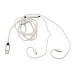 Type C To For MMCX Cable White 3.9ft Earbuds Upgrade Cord With Mic For IE40PRO