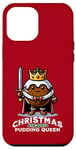 Coque pour iPhone 12 Pro Max Pudding de Noël Reine drôle de pudding aux prunes dessert britannique