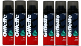 Gillette Classic Shave Gel Regular- Comfort Glide Formula 200ml / X6