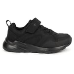 Trespass Kids Trainers Cushioned with Velco Strap and Durable Toe Cap Kam Black