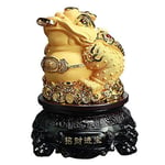 HZWDD Ornements de Style Chinois Feng Shui/Feng Shui Arbre de Richesse Feng Shui Grenouille Argent pièce de Grenouille chanceuse Charme Chinois pour la prospérité Statues de Bassin au trésor