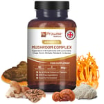 Advanced Mushroom Complex | A super blend of 6 Mushrooms 60 Vegan Capsules