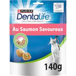 DENTALIFE Chat au Saumon - 140g - Friandise pour Chat Adulte