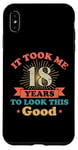 Coque pour iPhone XS Max Live Legend 18th years Vintage Birthday Party Celebration