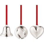 Georg Jensen Christmas Collection 2024 Gift Set Juldekorationer 3 delar, palladiumpläterade