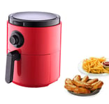 WOCTP Friteuse À Air Numérique 5 en 1 De 3,5 litres Four De Cuisson Sain, sans Huile Et À Faible Teneur en Graisses, Friteuse À Air avec Affichage Numérique À Circulation Red-3.5L