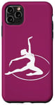 Coque pour iPhone 11 Pro Max Gymnaste rythmique dans un cerceau pour fan de gymnastique rythmique