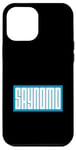 Coque pour iPhone 12 Pro Max Bleu SAYNOMO (Say No More) Bleu Couleur Graphique