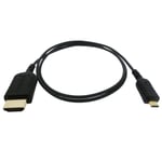 Sanho HyperThin Micro-HDMI till HDMI kabel 0.8m