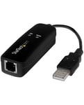 StarTech.com Modem Fax USB 2.0 - Externe Matériel 56K Dial Up V.92 /Dongle/Adaptateur pour PC Portable Prise